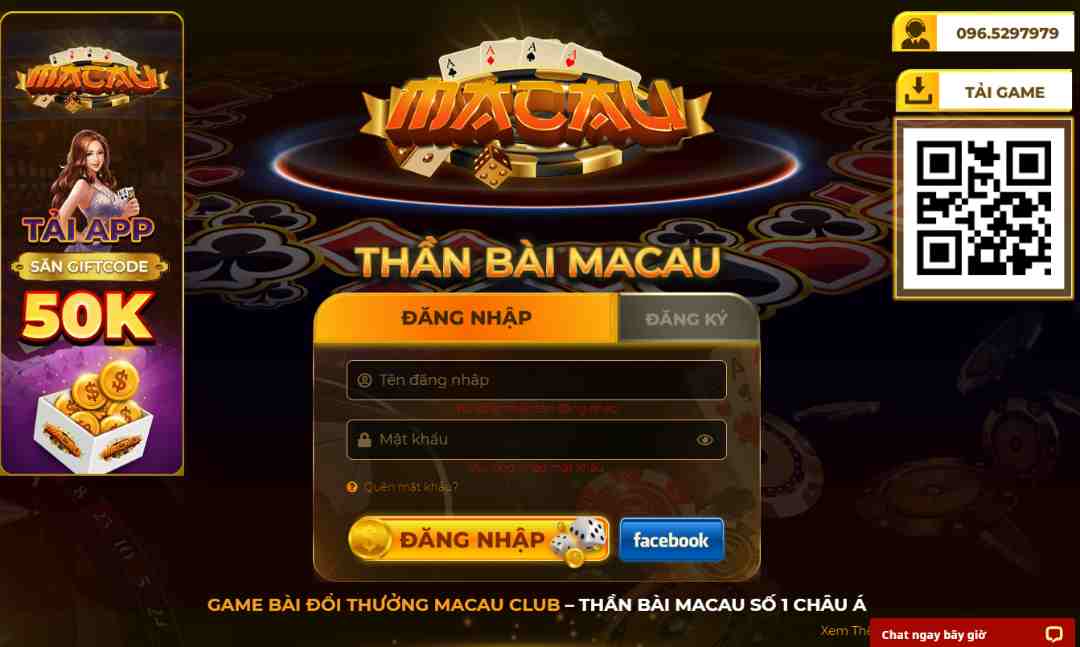 Macau Club - sân chơi cá cược đổi thưởng đẳng cấp