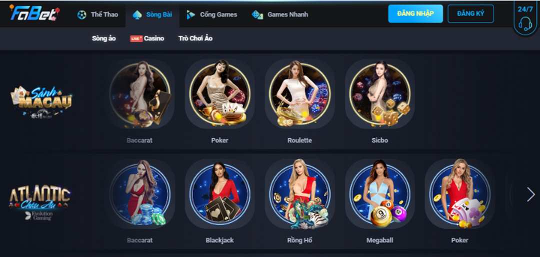 Fabet với top game bài chất lượng