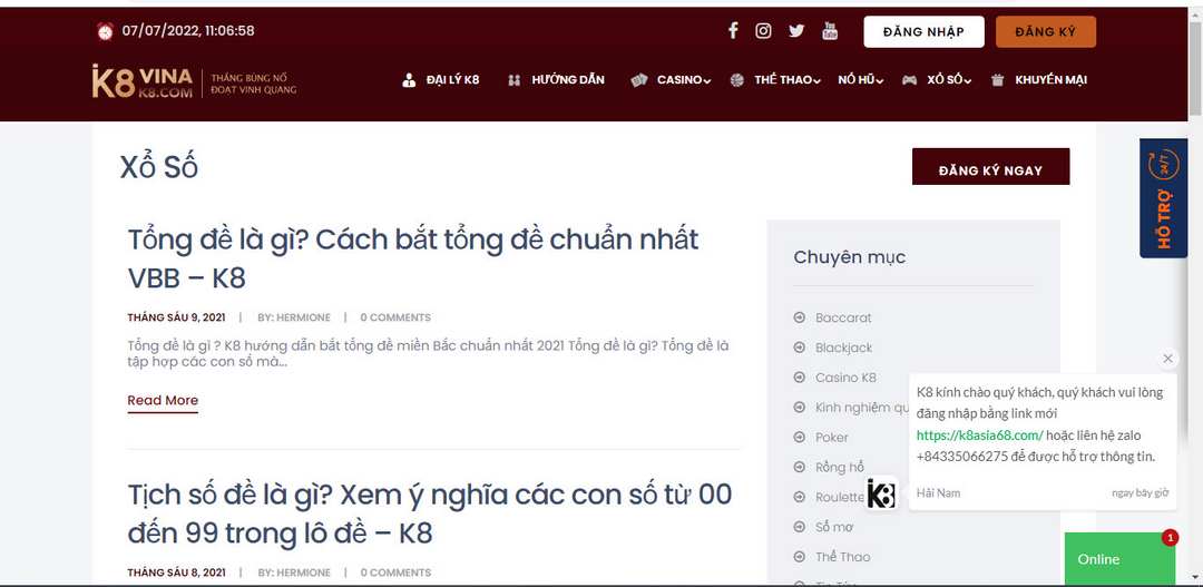 Dịch vụ cao cấp tại K8