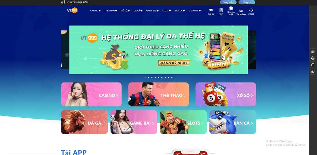 thiết kế trang web rất ấn tượng